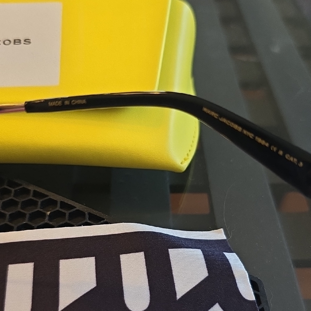 NWT Marc Jacobs Black Geometric Sunglasses - Picture 10 of 13